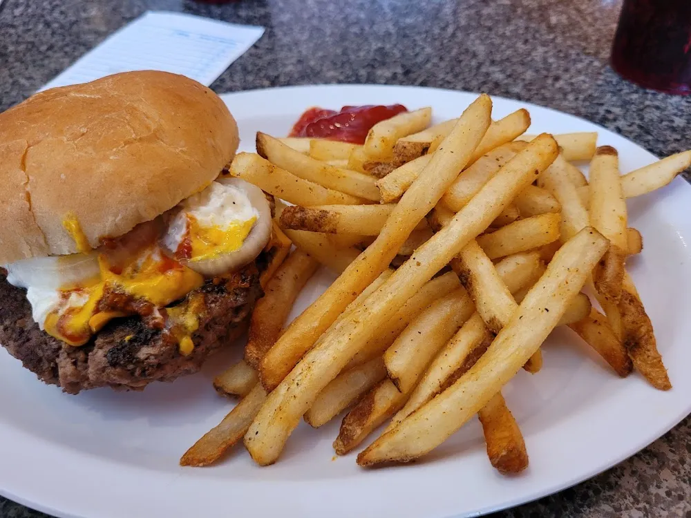 Cheeseburger and Fries
